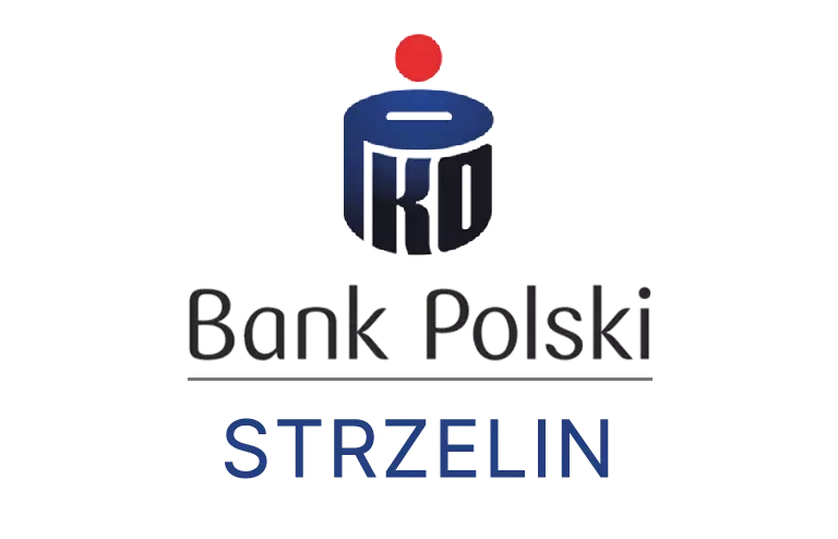 Logo strzelińskiej placówki banku PKO Bank Polski SA