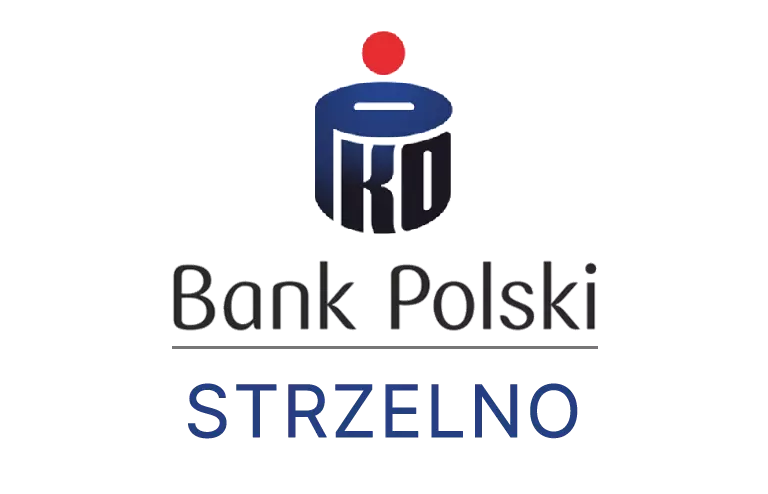 Logo strzeleńskiej placówki banku PKO Bank Polski SA