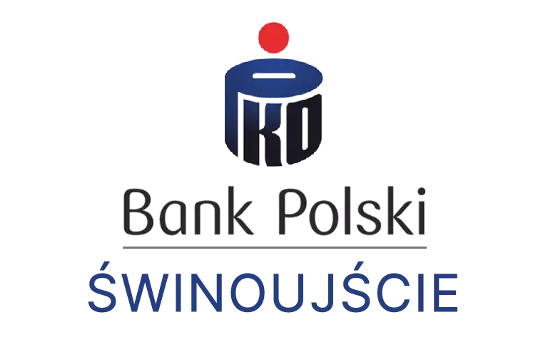 Logo świnoujskiej placówki banku PKO Bank Polski SA