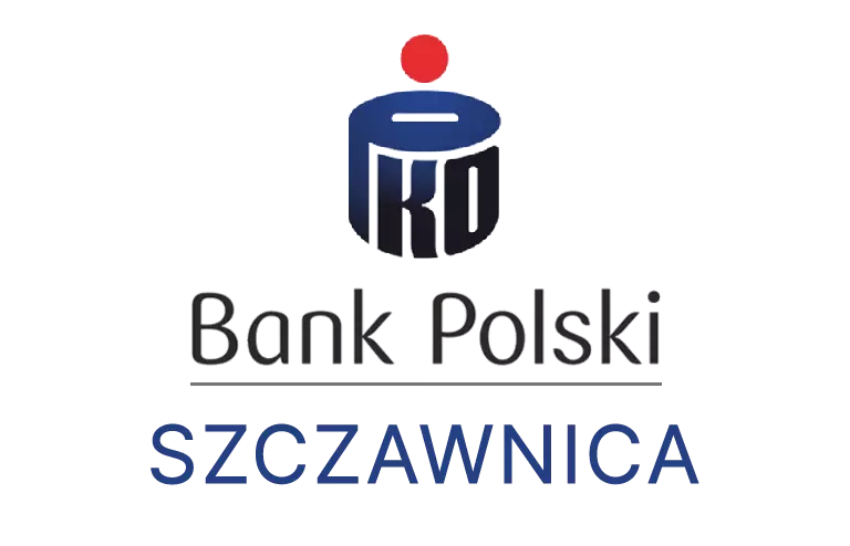 Logo szczawnickiej placówki banku PKO Bank Polski SA