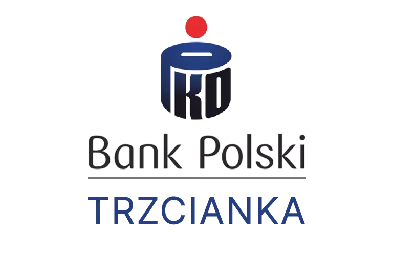 Logo trzcianeckiej placówki banku PKO Bank Polski SA