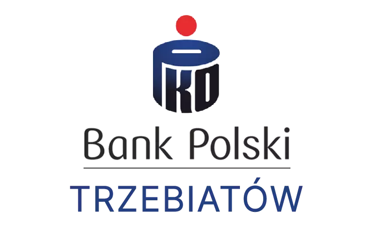 Logo trzebiatowskiej placówki banku PKO Bank Polski SA