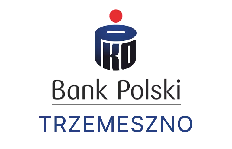 Logo trzemeszeńskiej placówki banku PKO Bank Polski SA