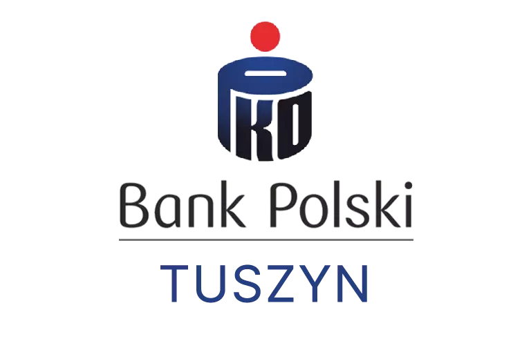Logo tuszyńskiej placówki banku PKO Bank Polski SA