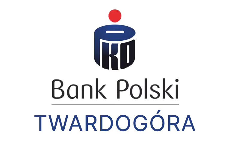 Logo twardogórskiej placówki banku PKO Bank Polski SA