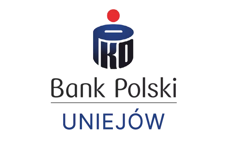 Logo uniejowskiej placówki banku PKO Bank Polski SA