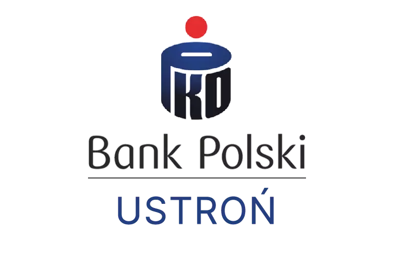 Logo ustrońskiej placówki banku PKO Bank Polski SA