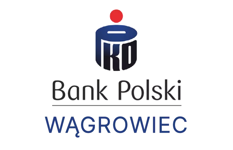 Logo wągrowieckiej placówki banku PKO Bank Polski SA
