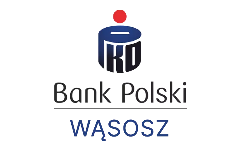 Logo wąsoskiej placówki banku PKO Bank Polski SA