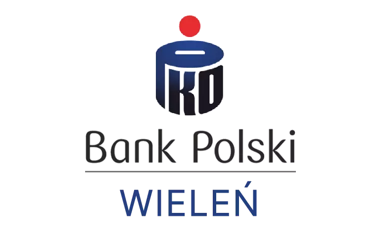 Logo wieleńskiej placówki banku PKO Bank Polski SA