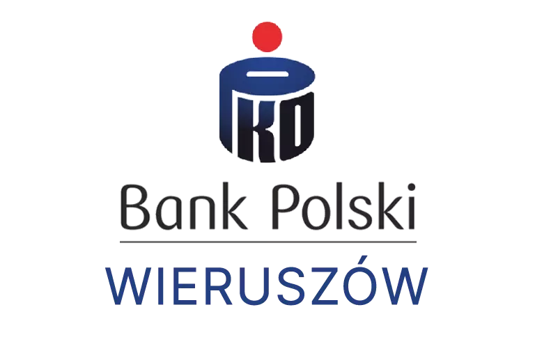 Logo wieruszowskiej placówki banku PKO Bank Polski SA