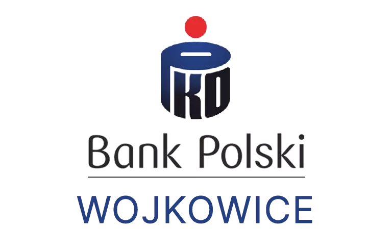 Logo wojkowickiej placówki banku PKO Bank Polski SA