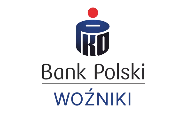 Logo woźnickiej placówki banku PKO Bank Polski SA