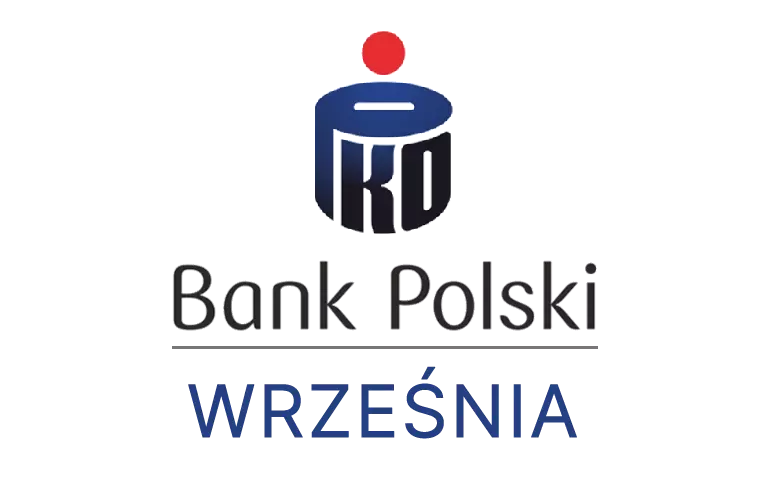 Logo wrzesińskiej placówki banku PKO Bank Polski SA