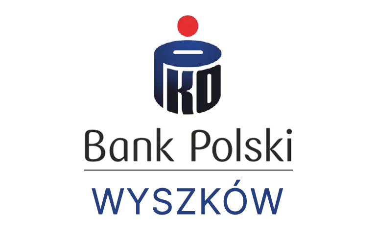 Logo wyszkowskiej placówki banku PKO Bank Polski SA