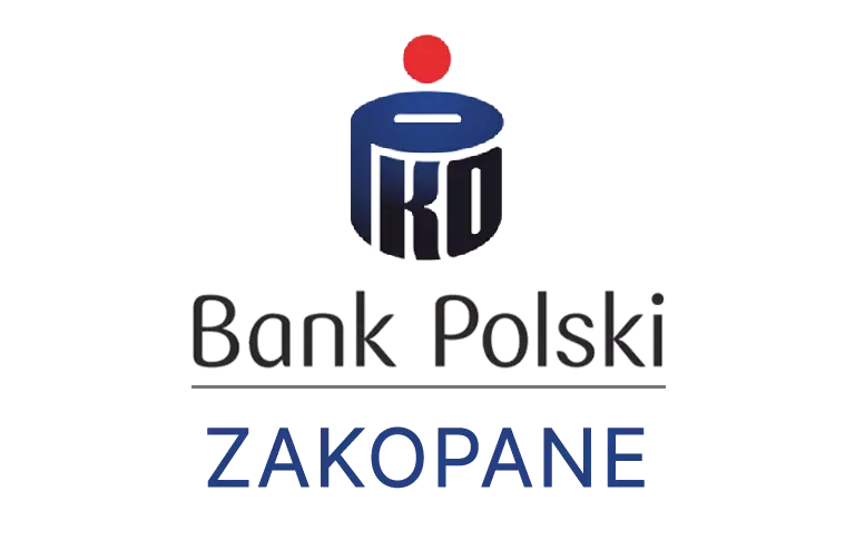 Logo zakopiańskiej placówki banku PKO Bank Polski SA