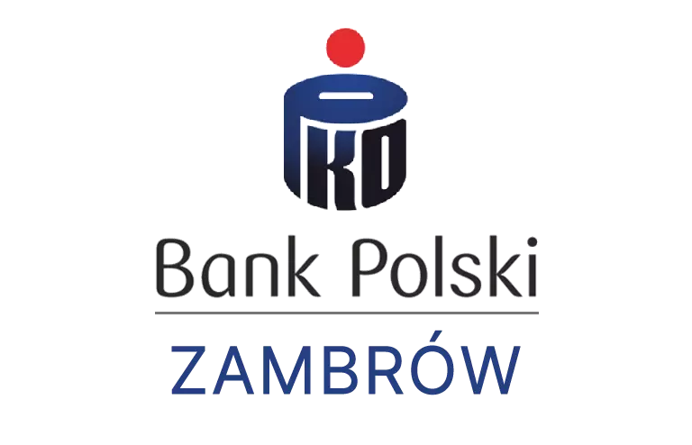 Logo zambrowskiej placówki banku PKO Bank Polski SA