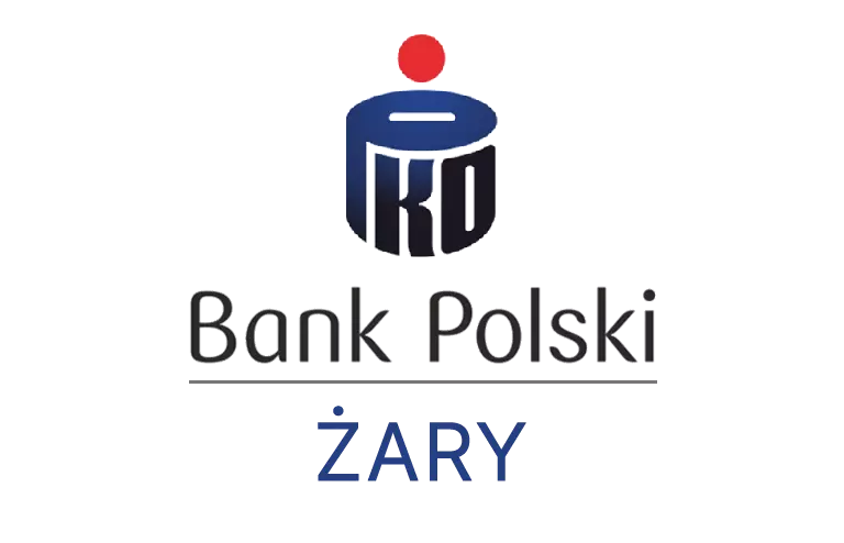 Logo żarskiej placówki banku PKO Bank Polski SA