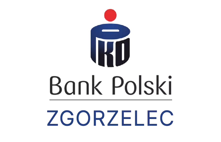 Logo zgorzeleckiej placówki banku PKO Bank Polski SA