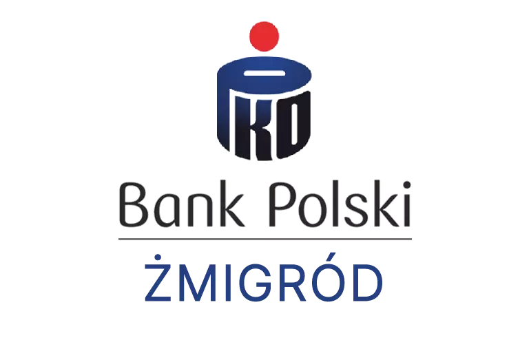 Logo żmigrodzkiej placówki banku PKO Bank Polski SA