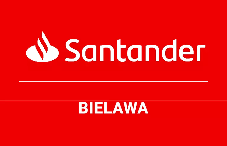 Logo bielawskiej placówki Santander Bank Polska S.A.