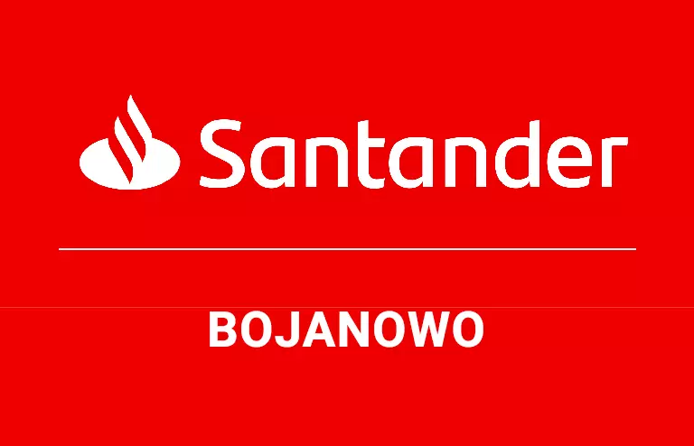 Logo bojanowskiej placówki Santander Bank Polska S.A.