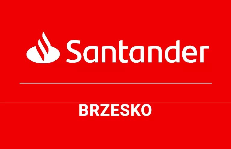 Logo brzeskiej placówki Santander Bank Polska S.A.