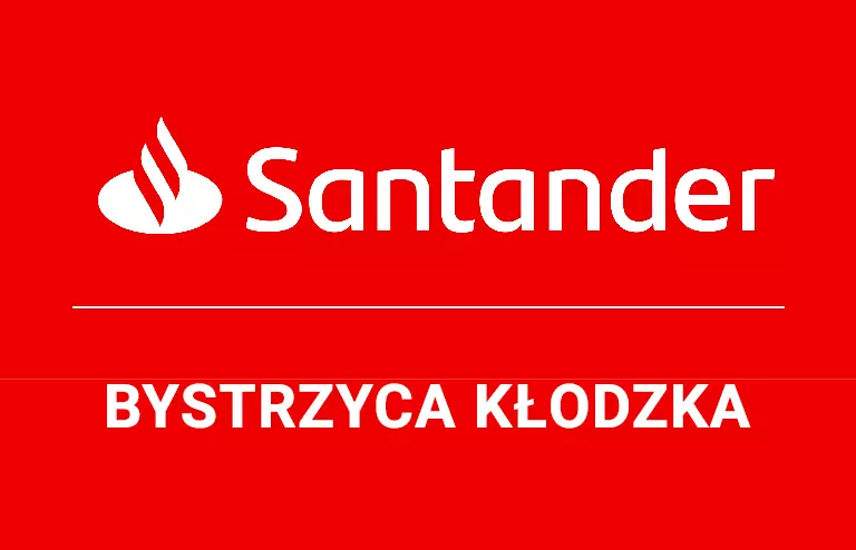 Logo bystrzyckiej placówki Santander Bank Polska S.A.