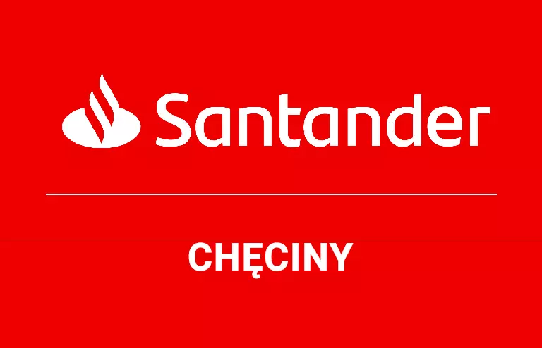 Logo chęcińskiej placówki Santander Bank Polska S.A.