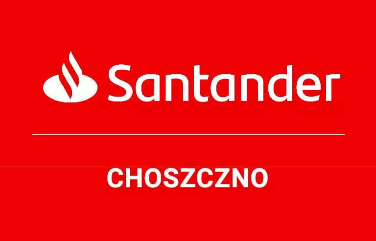 Logo choszczeńskiej placówki Santander Bank Polska S.A.