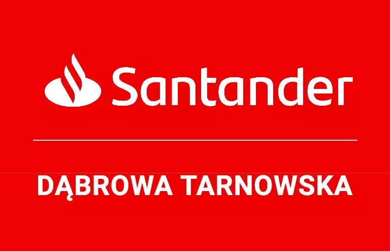Logo dąbrowskiej placówki Santander Bank Polska S.A.