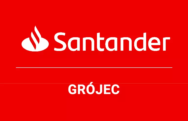 Logo grójeckiej placówki Santander Bank Polska S.A.