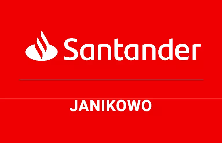 Logo janikowskiej placówki Santander Bank Polska S.A.