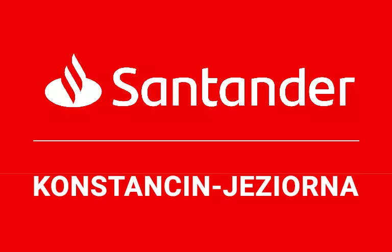 Logo konstancińskiej placówki Santander Bank Polska S.A.
