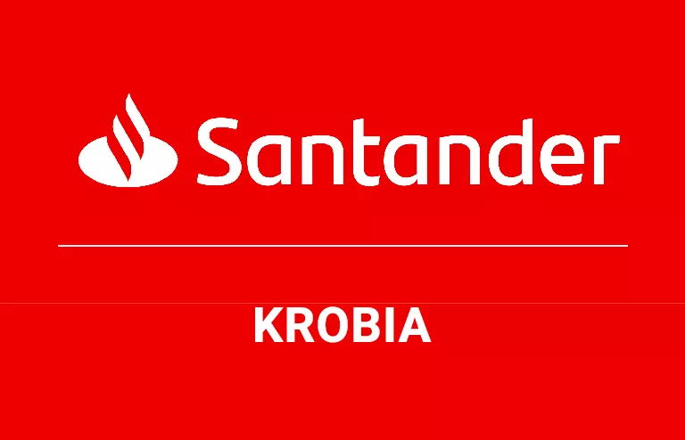 Logo krobskiej placówki Santander Bank Polska S.A.
