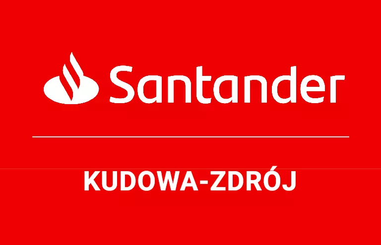 Logo kudowskiej placówki Santander Bank Polska S.A.