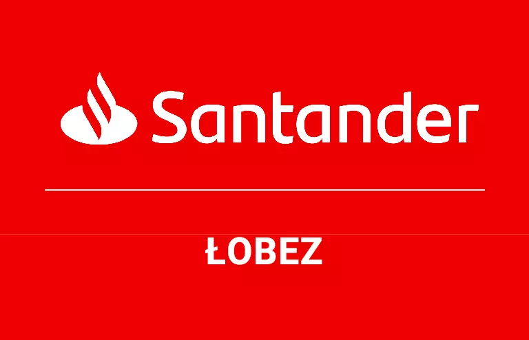 Logo łobeskiej placówki Santander Bank Polska S.A.