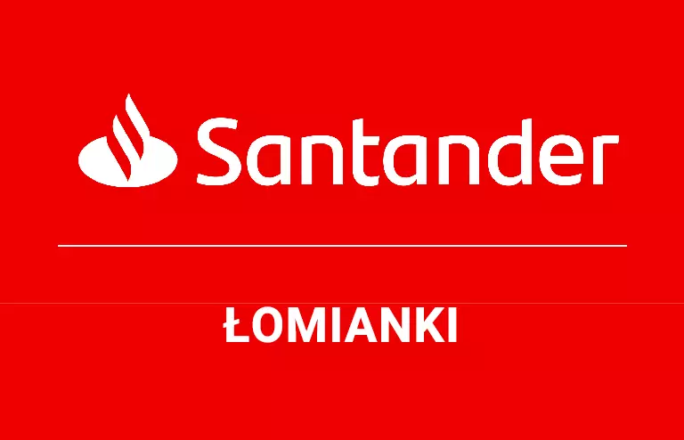 Logo łomiankowskiej placówki Santander Bank Polska S.A.