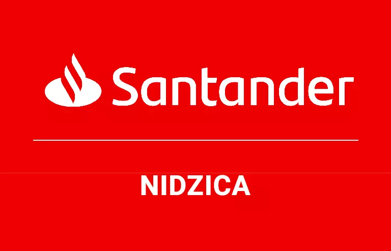 Logo nidzickiej placówki Santander Bank Polska S.A.