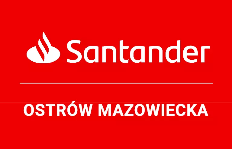 Logo ostrowskiej placówki Santander Bank Polska S.A.