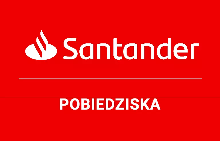 Logo pobiedziskiej placówki Santander Bank Polska S.A.