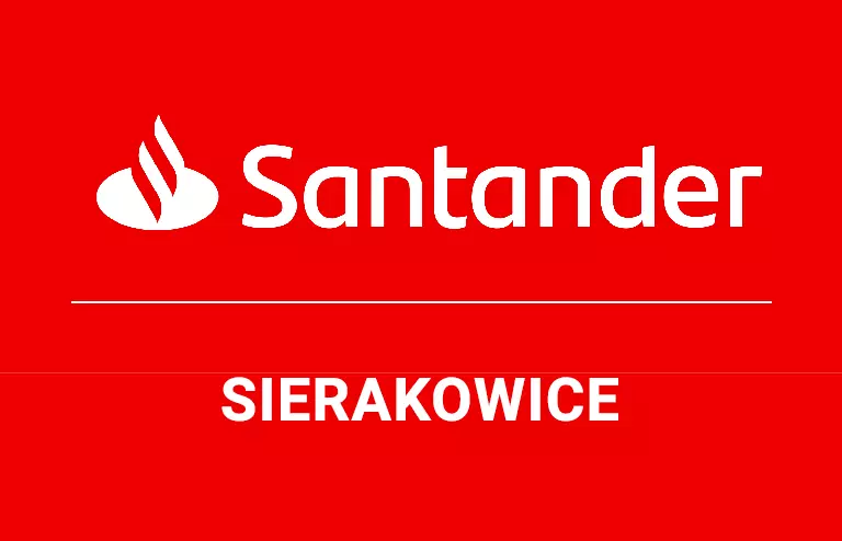 Logo sierakowickiej placówki Santander Bank Polska S.A.