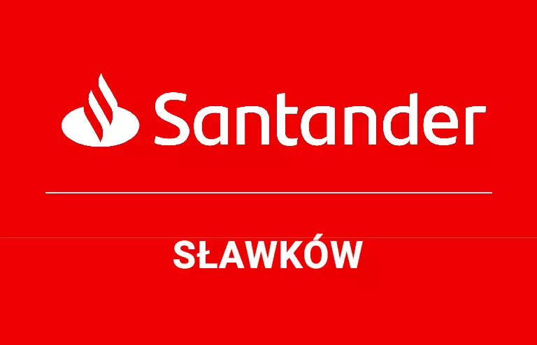 Logo sławkowskiej placówki Santander Bank Polska S.A.