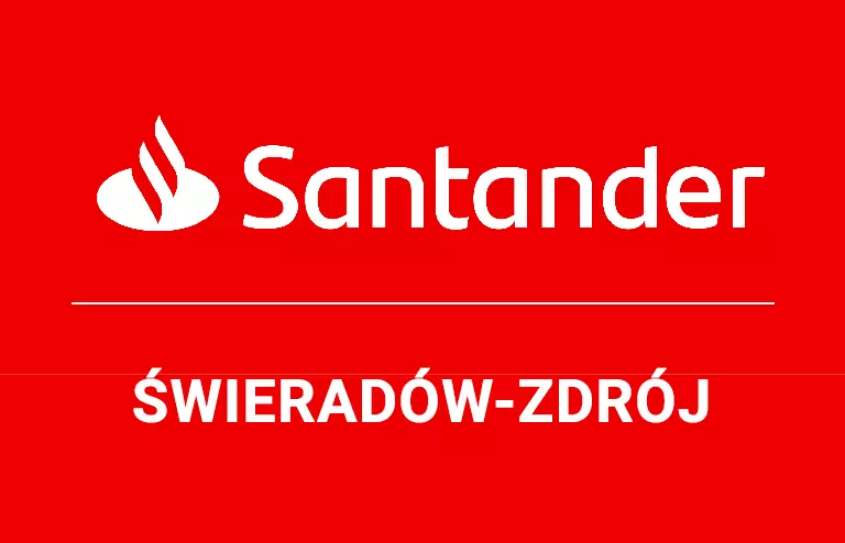 Logo świeradowskiej placówki Santander Bank Polska S.A.