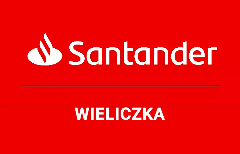 Logo wielickiej placówki Santander Bank Polska S.A.
