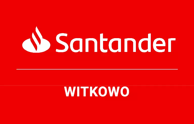 Logo witkowskiej placówki Santander Bank Polska S.A.