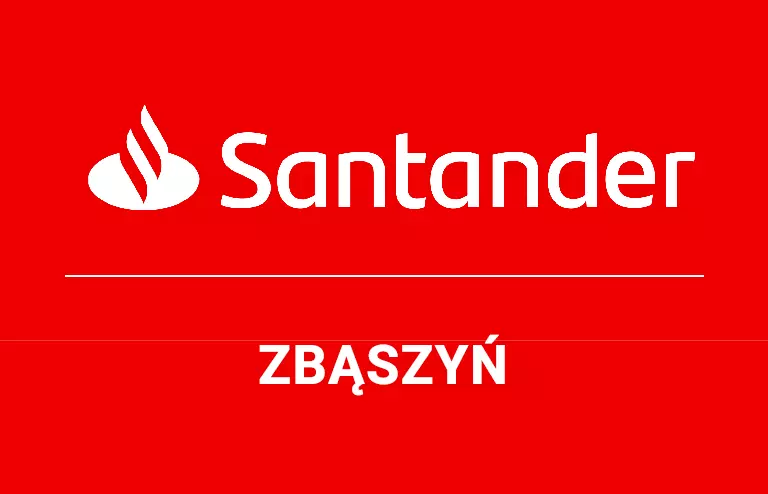 Logo zbąszyńskiej placówki Santander Bank Polska S.A.
