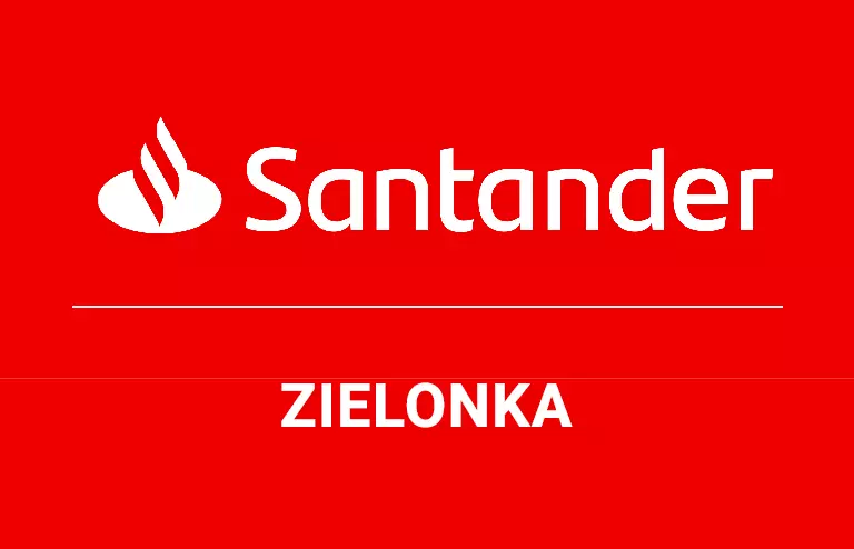 Logo zielonkowskiej placówki Santander Bank Polska S.A.