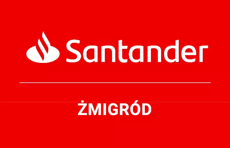 Logo żmigrodzkiej placówki Santander Bank Polska S.A.