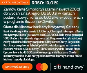 Zamów kartę kredytową z Allegro